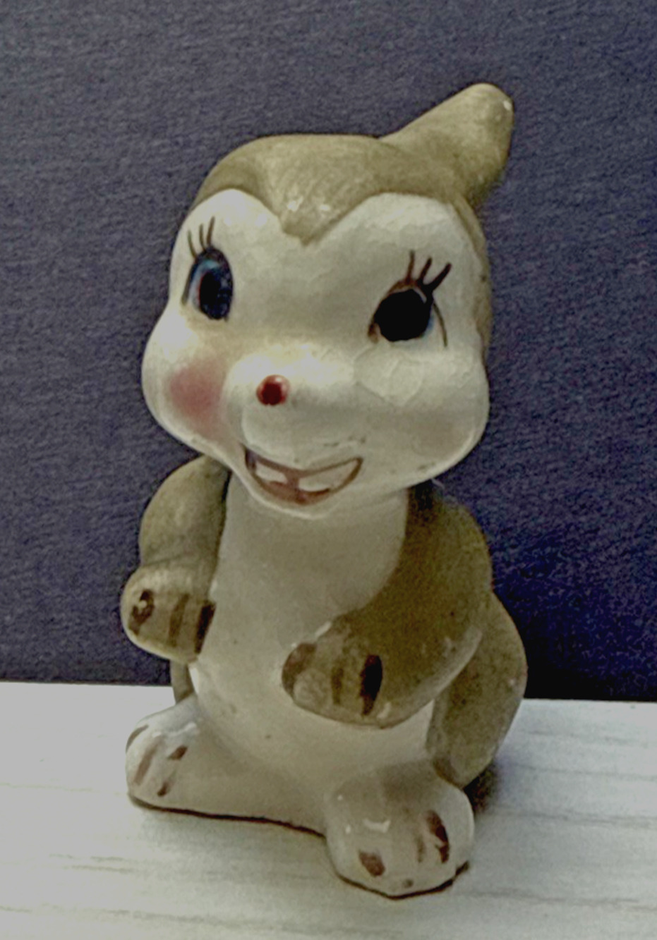 Vintage Anthropomorphic Thumper Bunny Rabbit Figurine Porcelain